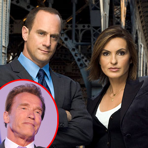 Law And Order SVU, Christopher Meloni, Mariska Hargitay, Arnold Schwarzenegger Law And Order SVU, Christopher Meloni, Mariska Hargitay, Arnold Schwarzenegger